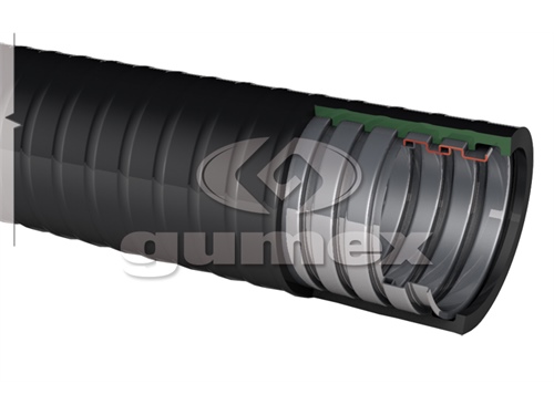 Chránička na káblové rozvody kovová NORTIGHT PVC OR 141, 6,4/11,5mm, IP68, kov s PVC povrchom, -15°C/+100°C, čierna